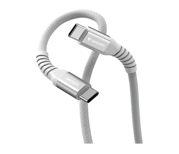 Verbatim Sync & Charge USB C to USB C 100W Magnetic 120 cm - Grey - 1340229 - zdjęcie 2